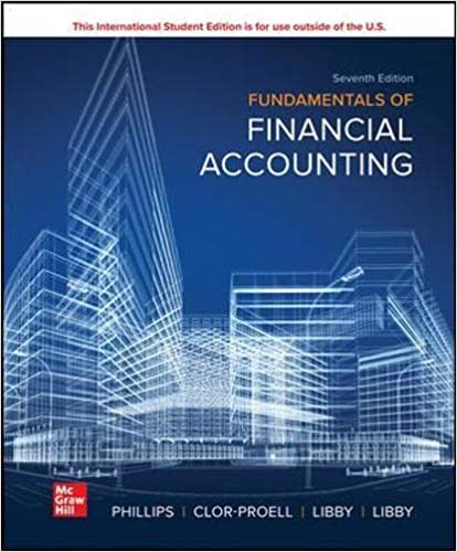 (eBook PDF)Fundamentals of Financial Accounting 7E  by Patricia LibFred Phillips, Shana Clor-Proell, Robert Lib