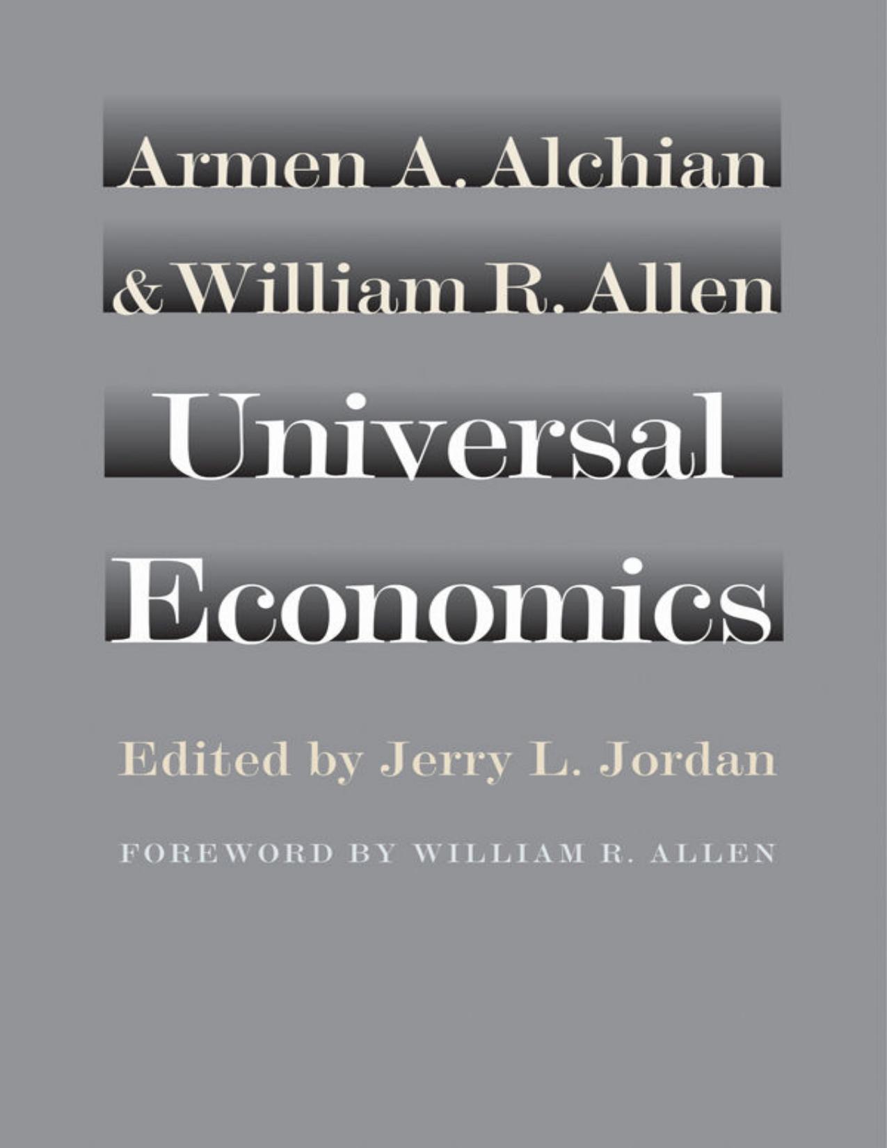 (eBook PDF)Universal Economics by Armen A. Alchian,William R. Allen