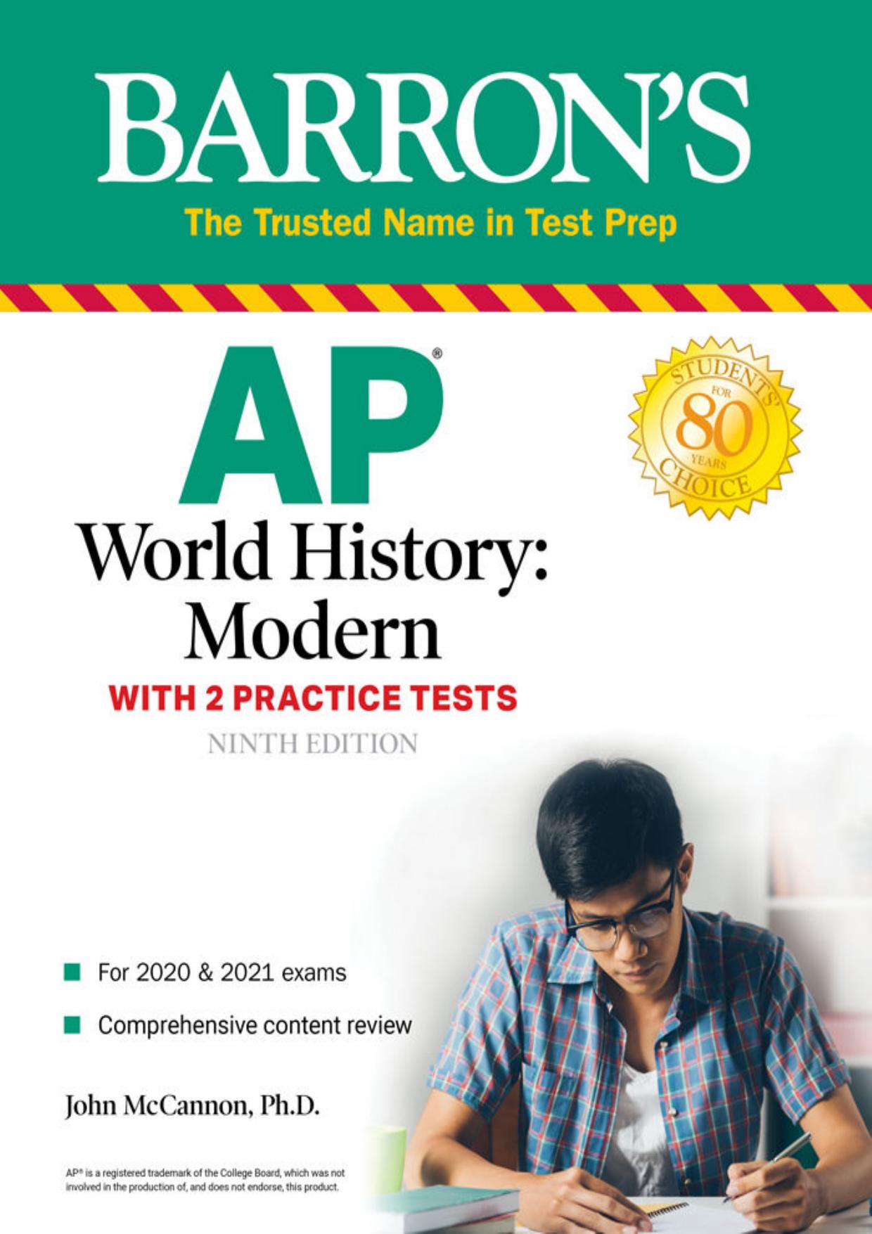 (eBook PDF)AP World History: Modern: With 2 Practice Tests (Barron's Test Prep) Ninth Edition by John McCannon