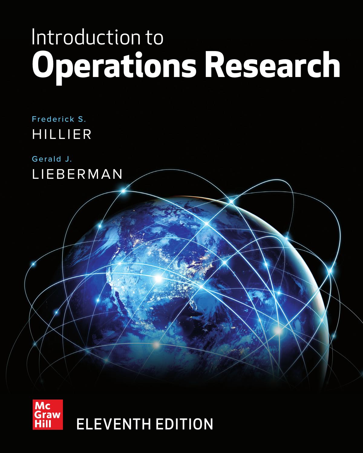 (eBook PDF)Introduction to Operations Research Eleventh Edition by Frederick Hillier,Gerald Lieberman