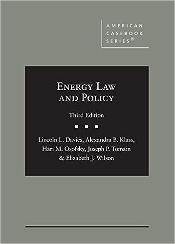 (eBook PDF)Energy Law and Policy 3rd Edition by Lincoln Davies , Alexandra Klass