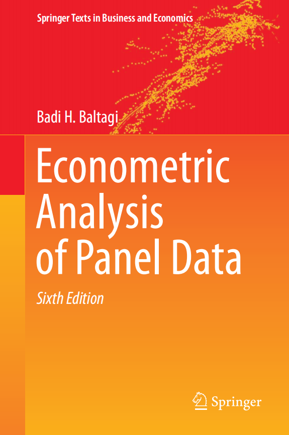 (eBook PDF)Econometric Analysis of Panel Data 6th Edition by Badi H. Baltagi