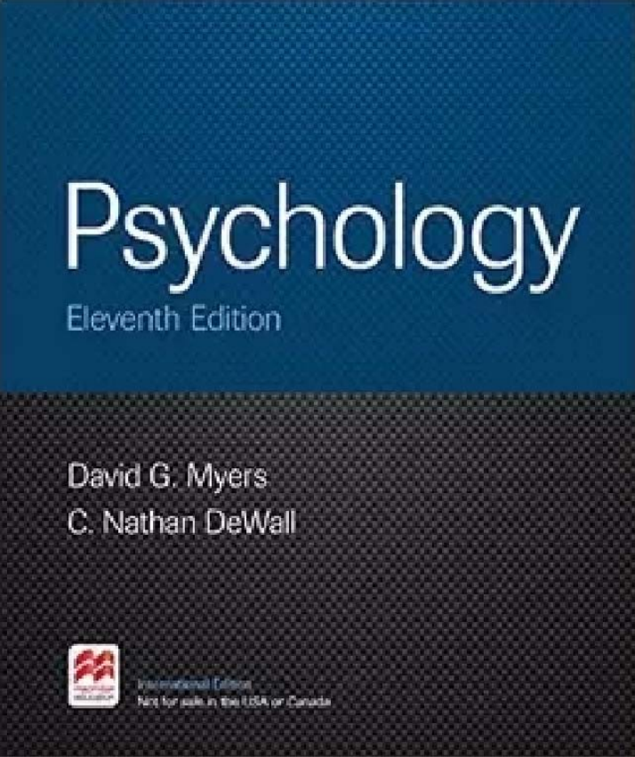 (eBook PDF)Psychology 11th Edition by David G. Myers