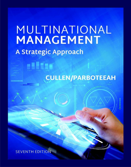 Test Bank for Multinational Management A STRATEGIC APPROACH 7th EDITION by John B. Cullen,K. Praveen Parboteeah 