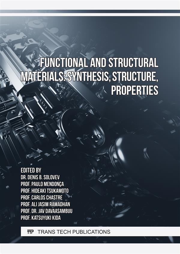 (DK   PDF) Functional and Structural Materials Synthesis, Structure, Properties by Prof. Hideaki Tsukamoto, Prof. Paulo Mendonça, Prof. Carlos Chastre, Prof. Katsuyuki Kida, Prof. Ali Jasim Ramadhan, Dr. Denis B. Solovev and Jav Davaasambuu