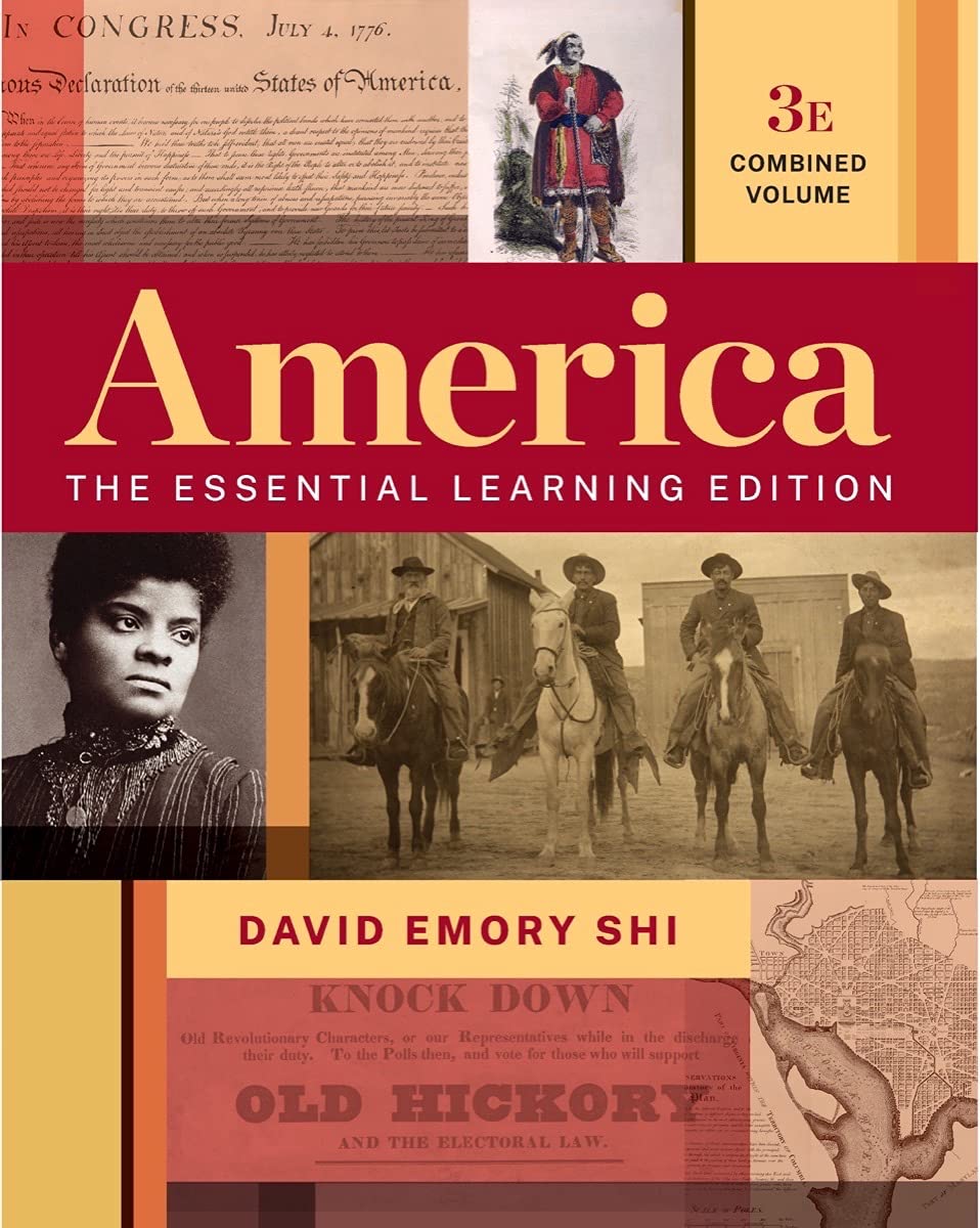 America The Essential Learning Edition Third Edition by  David E Shi (Auteur)