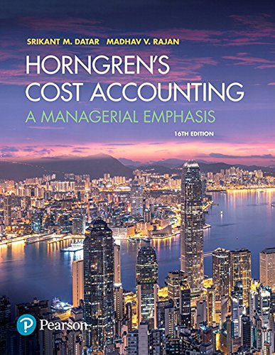 Testbank-Horngren s Cost Accounting A Managerial Emphasis, Ninth Canadian Edition by Srikant Datar 