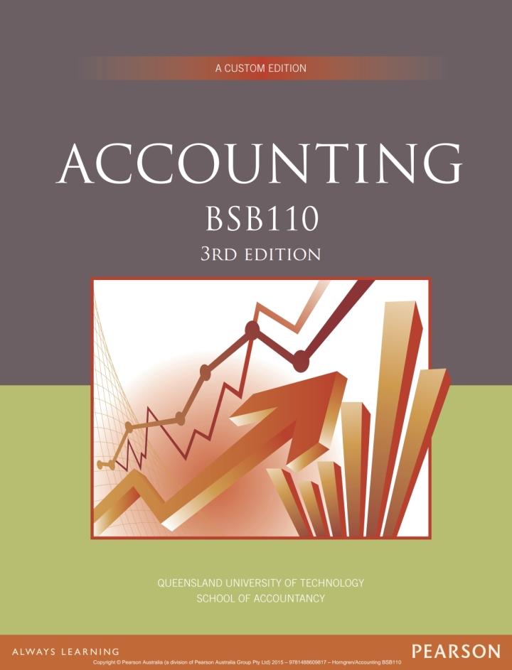 Accounting BSB110 (Custom Edition(3e) by Charles Horngren