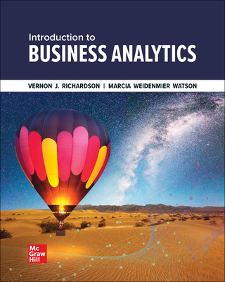 Solution manual for Introduction to Business Analytics 1st Edition by Vernon Richardson,Marcia Watson