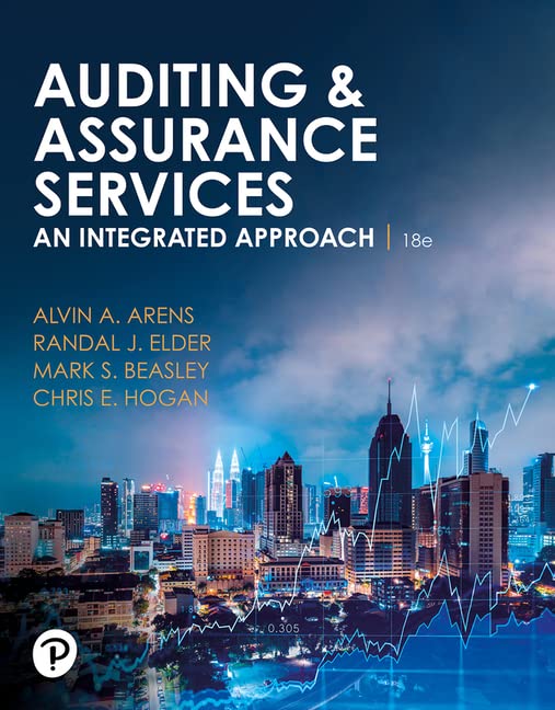 Solution manual for Auditing and Assurance Services 18th Edition by Alvin A Arens