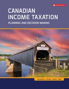 (eBook PDF)Canadian Income Taxation 2023-2024 26th Edition by William Buckwold, Joan Kitunen, Matthew Roman, Abraham Iqbal