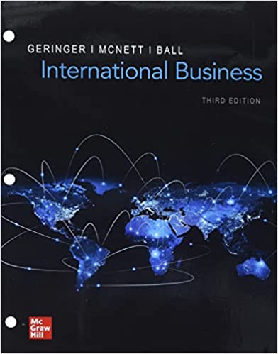 Solution manual for International Business 3rd Edition by Michael Geringer by Michael Geringer , Jeanne McNett