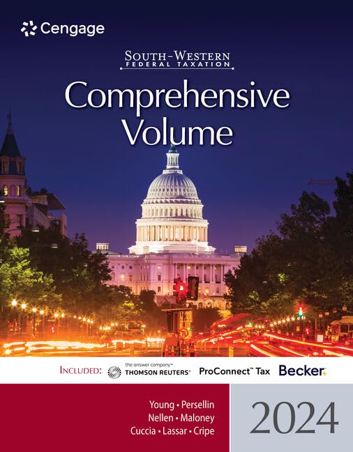 Solution manual for South-Western Federal Taxation 2024 Comprehensive 47 by James Young, Mark Persellin, Annette Nellen, David Maloney, Andrew Cuccia