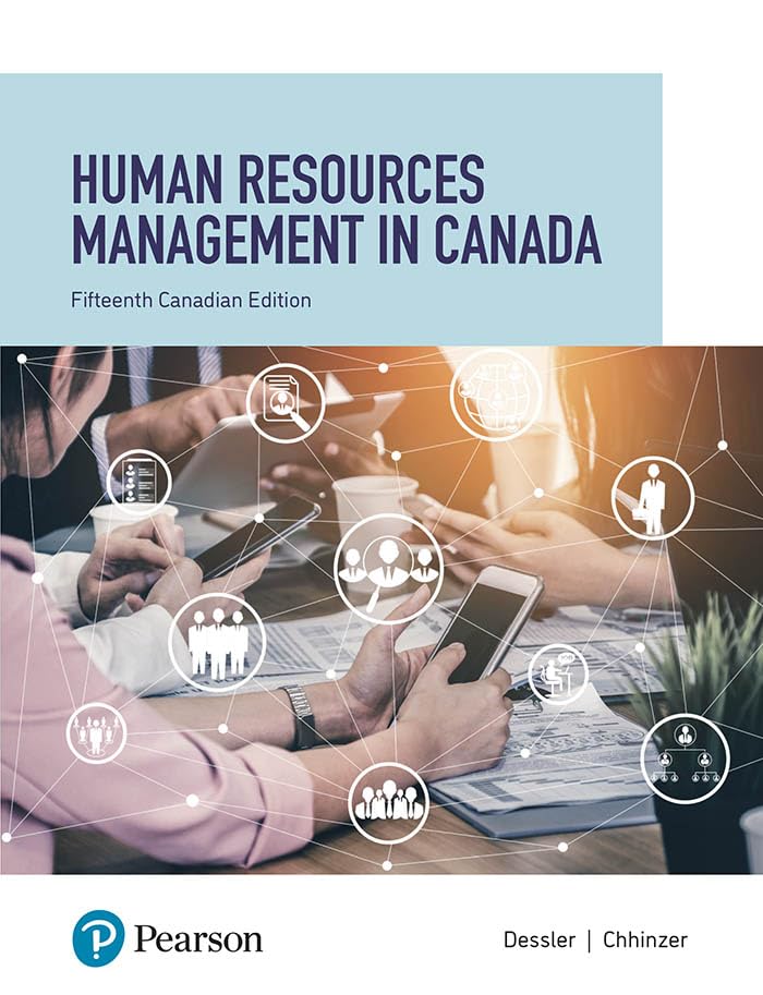 (Solution manual)   Human Resources Management in Canada 15th Edition  by  Gary Dessler