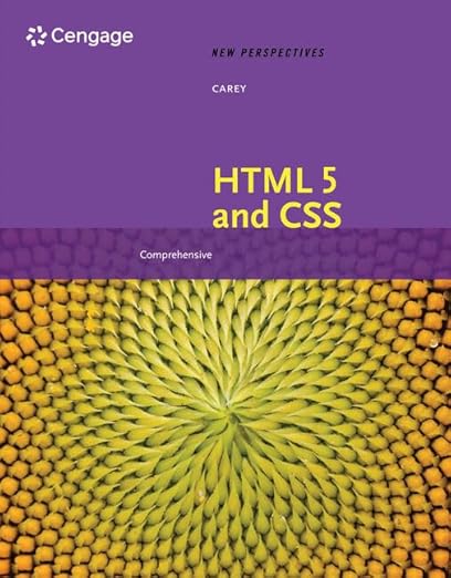 (eBook PDF)  New Perspectives on HTML 5 and CSS Comprehensive 8th by  Patrick Carey 