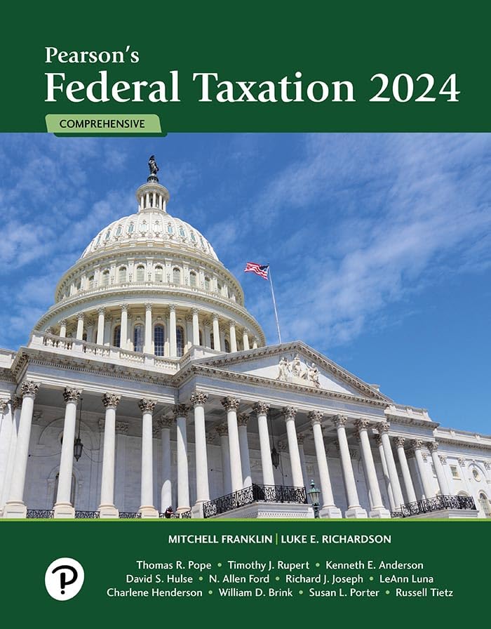 Solution manual for Pearson＆＃39;s Federal Taxation 2024 Comprehensive 37th by Mitchell Franklin, Luke E. Richardson