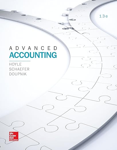 Test Bank   Advanced Accounting 13th Edition Joe Ben Hoyle by  Joe Ben Hoyle , Thomas Schaefer , Timothy Doupnik 