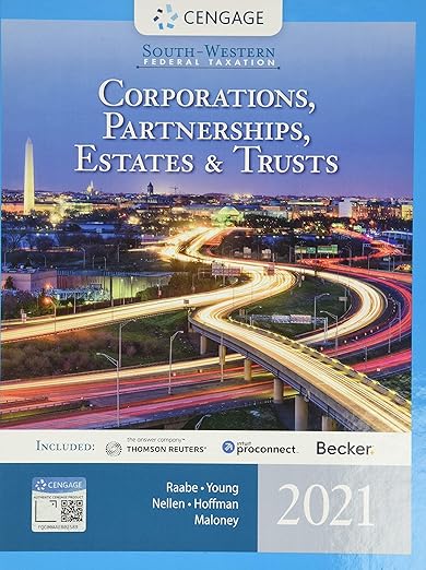 Solution manual   South-Western Federal Taxation 2021: Corporations by  William Raabe , James Young , Annette Nellen