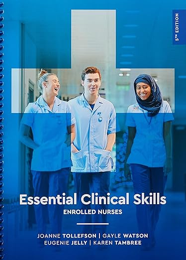 (eBook PDF) Essential Clinical Skills:Enrolled Nurses 5thEdit by  Joanne Tollefson