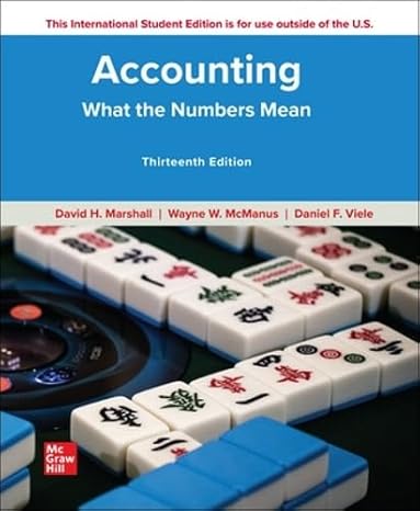  Test Bank   Accounting:What the Numbers Mean 13th Edition by  David Marshall , Wayne W. McManus Accounting: what the numbers mean 1e 