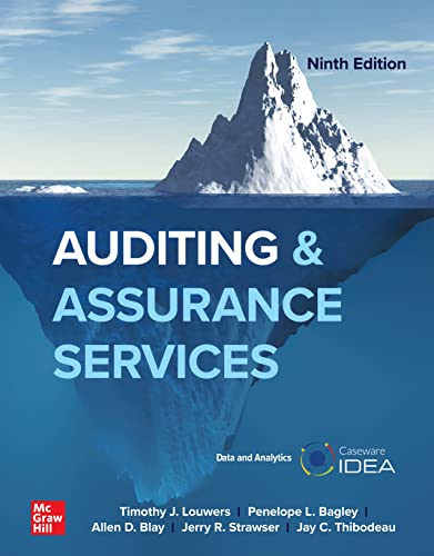 Solution manual for Auditing and Assurance Services 9th Edition by Timothy J. Louwers