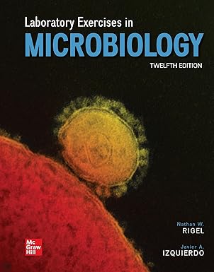 Test Bank Laboratory Exercises in Microbiology 12thEdition by Nathan Rigel 