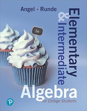 (eBook PDF)Elementary - Intermediate Algebra for CollegeStud by Allen Angel , Dennis Runde 