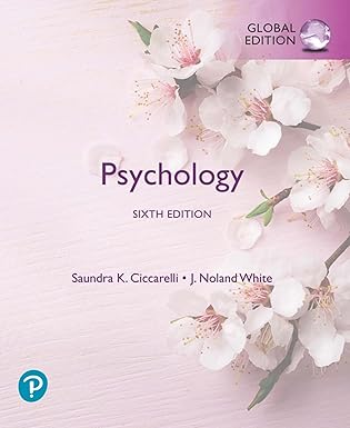 Solution manual  Psychology,6th Global Edition by Saundra Ciccarelli , J. White 