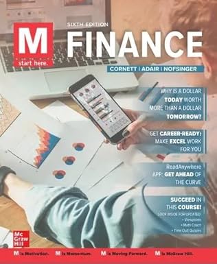Test Bank  M:Finance 6th Edition  by Marcia Millon Cornett