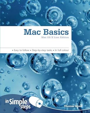 Test Bank  Mac Basics In Simple Steps 2nd Edition  by Tom Myer