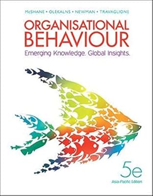 Solution manual  Organisational Behaviour Emerging Knowledge Global 5th by teven McShane