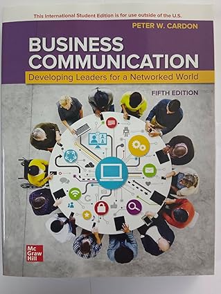 (eBook PDF)Business Communication:Developing Leaders Networked 5th by Peter W. Cardon 