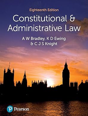 Test Bank  Constitutional and Administrative Law 18th Edition by Christopher Knight