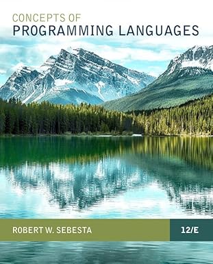 Solution manual  Concepts of Programming Languages 12th Edition  by Robert W. Sebesta 