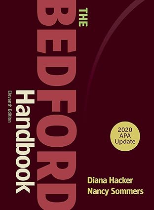 (eBook PDF)The Bedford Handbook with 2020 APA Update 11th Edition by Diana Hacker , Nancy Sommers