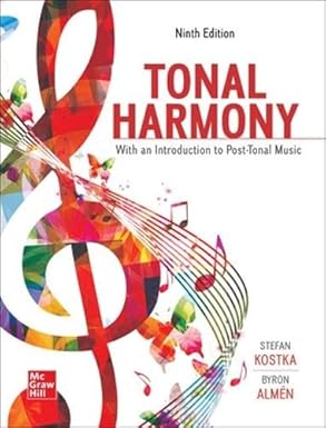 (Test Bank)Tonal Harmony 9th Edition  by Stefan Kostka , Byron Alm＆eacute;n 