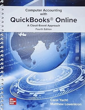 (eBook PDF)Computer Accounting with QuickBooks Online A Cloud Based 4th by Carol Yacht , Matthew Lowenkron 