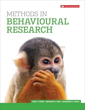 (eBook PDF)Methods In Behavioural Research 3rd Edition by Paul C. Cozby , Raymond A. Mar , Scott Bates