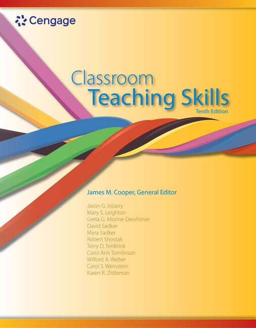 (eBook PDF)Classroom Teaching Skills 10th by James Cooper