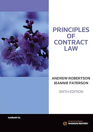 (eBook PDF)Principles of Contract Law 6th Editoin by Andrew Robertson , Jeannie Paterson