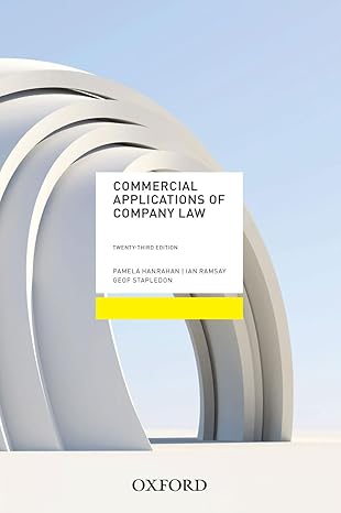 (eBook PDF)Commercial Applications of Company Law 2022 by Pamela Hanrahan , Ramsay Ramsay , Geof Stapledon