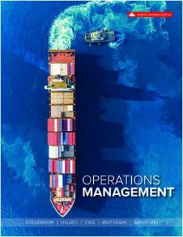 Test Bank  Operations Management 7th Canadian Edition  by Behrouz Bakhtiari By William J Stevenson, Hydeh Mottaghi 