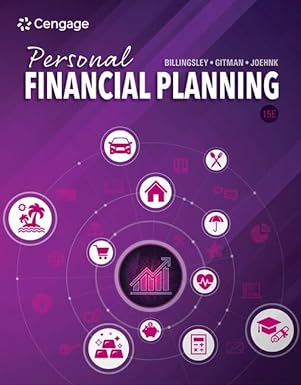 Test Bank  Personal Financial Planning 15th Edition by Randy Billingsley , Lawrence Gitman , Michael Joehnk