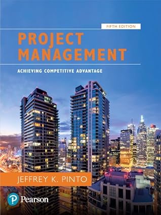 Solution manual  Project Management Achieving Competitive Advantage 5th by Jeffrey Pinto 
