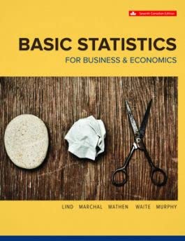 Test Bank  Basic Statistics for Business and Economics 7th Canadia by Kevin Murphy Douglas A. Lind, William G. Marchal, Samuel A. Wathen, Carol Ann Waite
