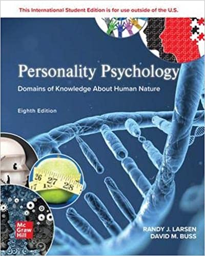 Solution manual for Personality Psychology:Domains Knowledge Human Nature 8e by Randy J. Larsen,David M. Buss Professor