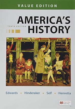 (eBook PDF)America＆＃39;s History Value Edition Combined Volume 10th Edition by Rebecca Edwards , Eric Hinderaker , Robert Self , James Henretta 