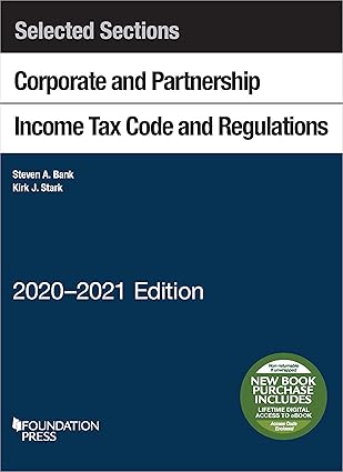 (eBook PDF)Selected Sections Corporate and Partnership Income 2020-2021 by Steven Bank , Kirk Stark 