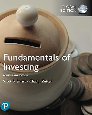 Test Bank for  Fundamentals of Investing Global Edition 14th Edition by Lawrence Gitman