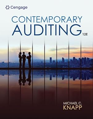 Solution manual for  Contemporary Auditing Real Issues and Cases 12th Edition by Michael C. Knapp